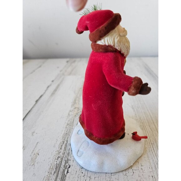 Hallmark Father Christmas statue figurine Cardinal tree Xmas decor - Picture 6 of 11